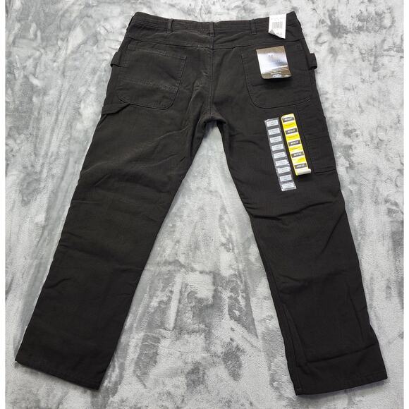 NEW Polar King by Key Pants Mens 40X32 Black Fleece Lined Shield Flex Relaxed - Picture 4 of 14